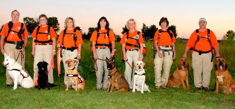 Search and Rescue Organization with dogs